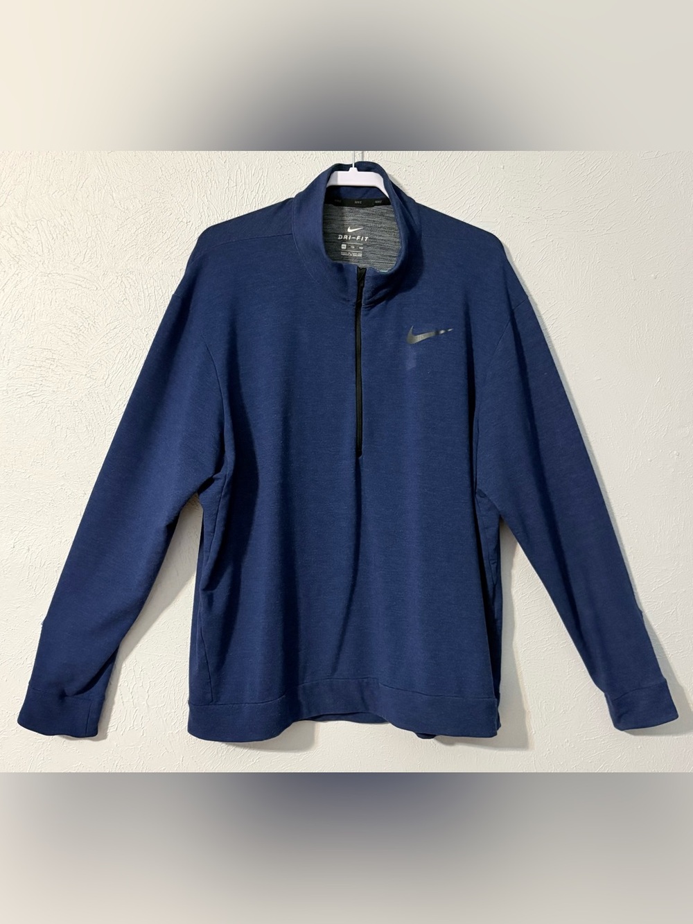 Nike Dri-FIT Navy Quarter Zip Athletic Pullover Sweatshirt XXL